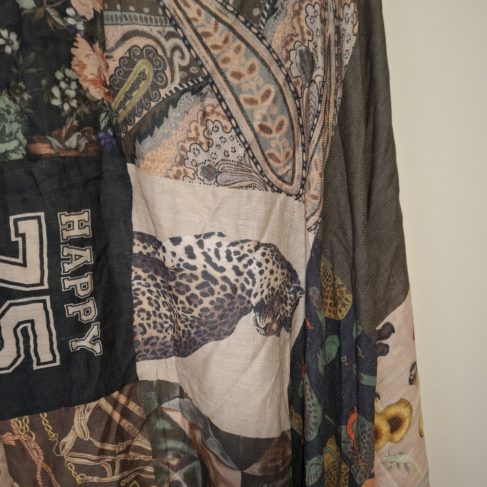 Codello Wool Blend Mixed Print Designer Scarf Sof… - image 3